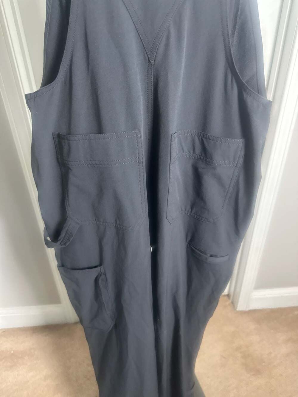 Duluth Trading Co Women's Heirloom Gardening Bib Overalls Black Size S Long#285 - Picture 6 of 6